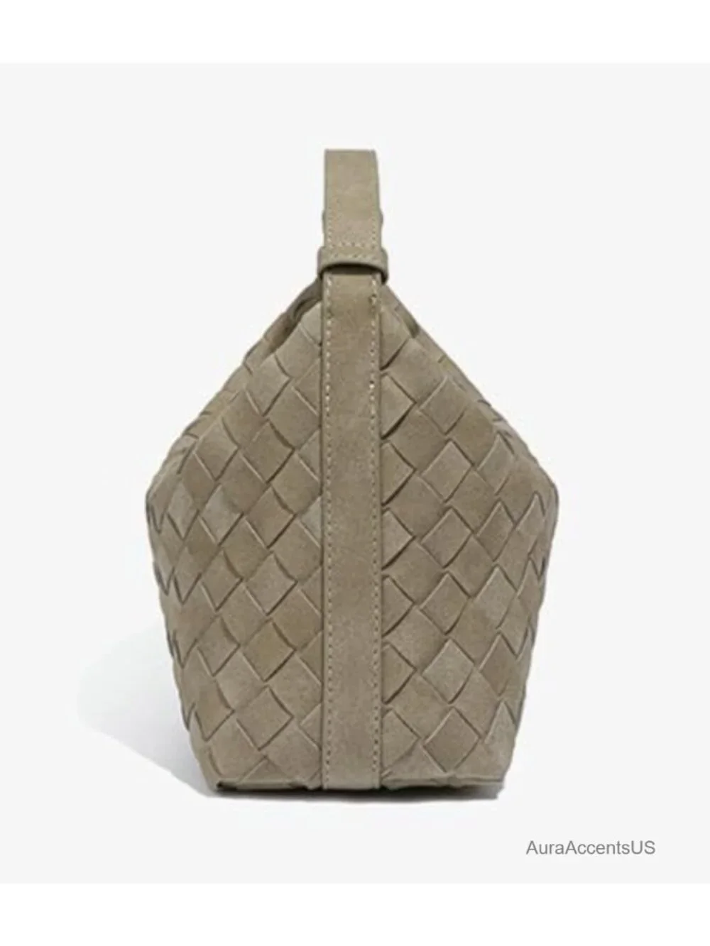 Suede Slouchy Hobo Bag Crossbody Shoulder Tote Purse Suede Woven Crescent